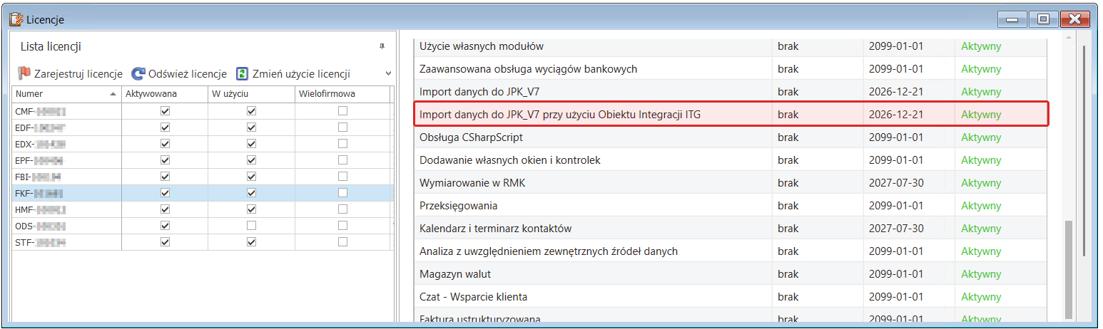 Kody GTU nie trafiają do Symfonii? — przyczyna po stronie licencji Symfonii